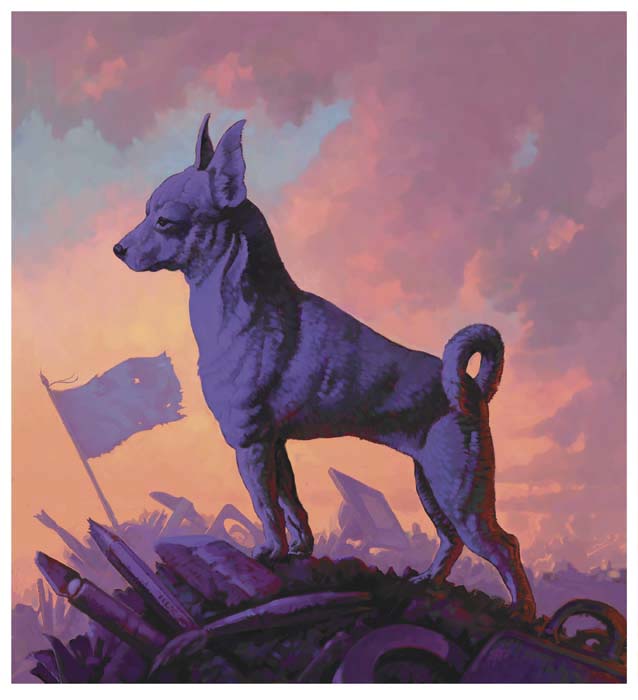purple dog